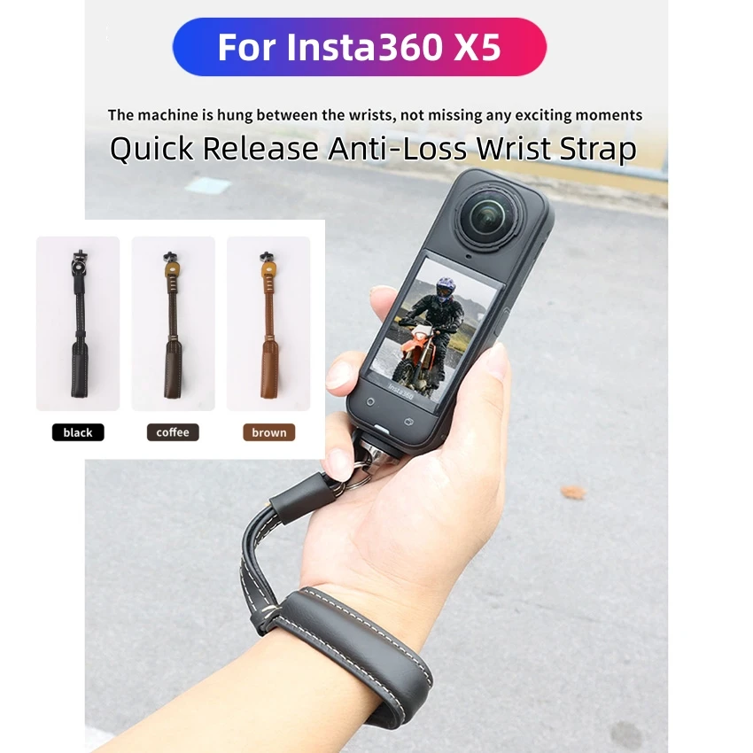 

For Insta360 X5 Quick Release Anti-Loss Wrist Strap Lanyard camera Accessories