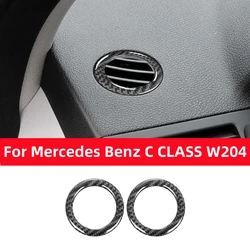 For Mercedes Benz C CLASS W204 2007-2010 Car Dashboard Defrosting Vent Air Conditioning Outlet Trim Sticker Interior Accessories