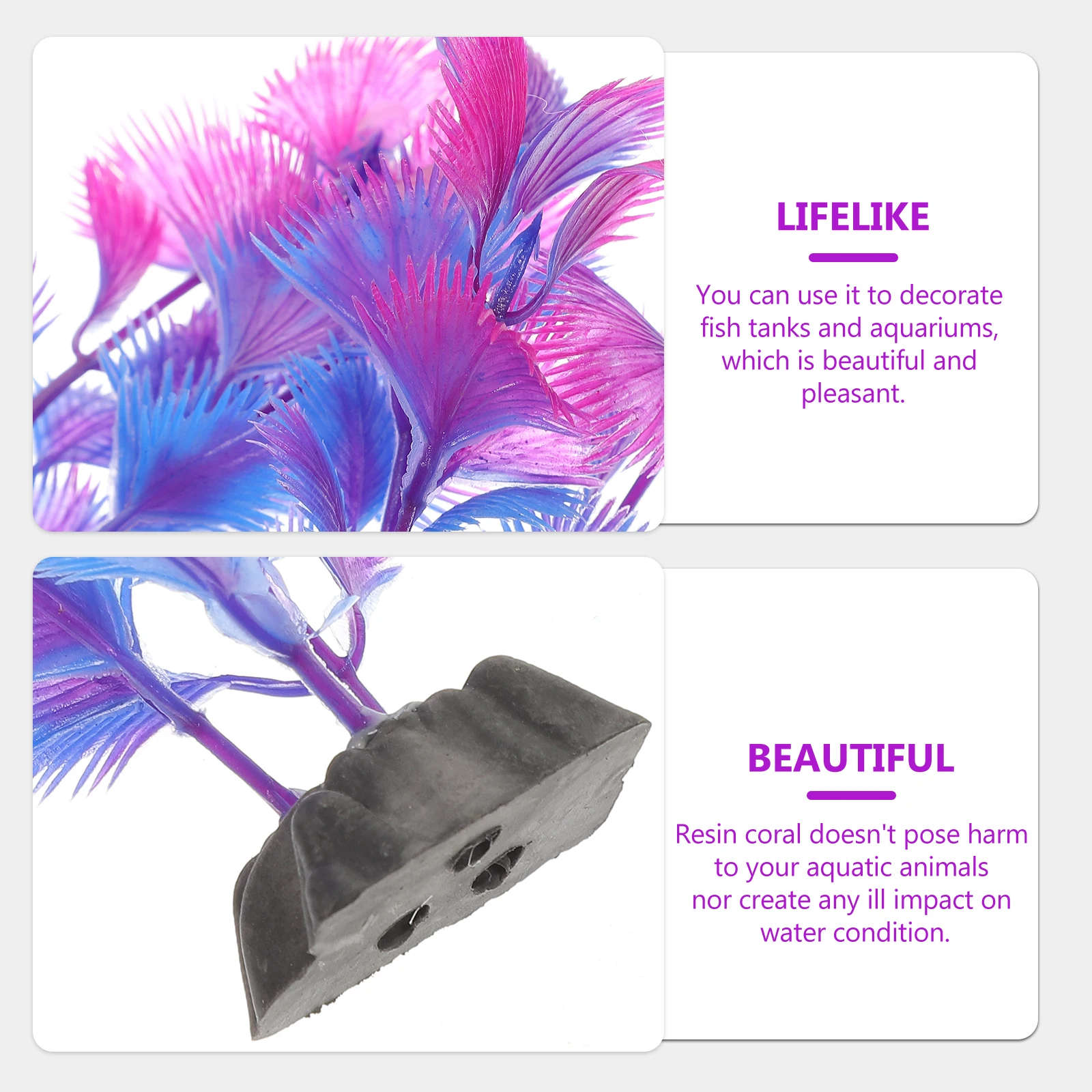 

10pcs Plastic Aquarium Plants Betta Fish Tank Decorations Large Tall Artificial Plant L scaping Water Tanks Decor