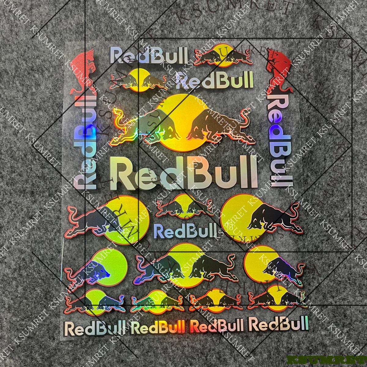 

Laser For Red Bull Sticker Decal Motorcycle Tank Logo Stickers Vinyl Set