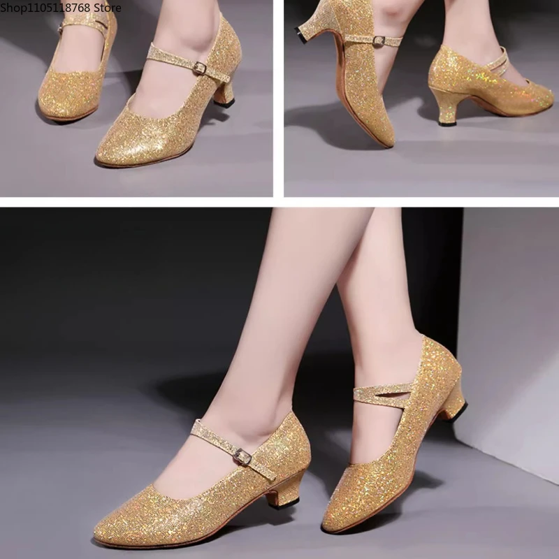 여성용 볼룸 스니커즈 라틴 & 모던 재즈 탱고 댄스화 부드럽고 유연한 밑창 실내/실외용