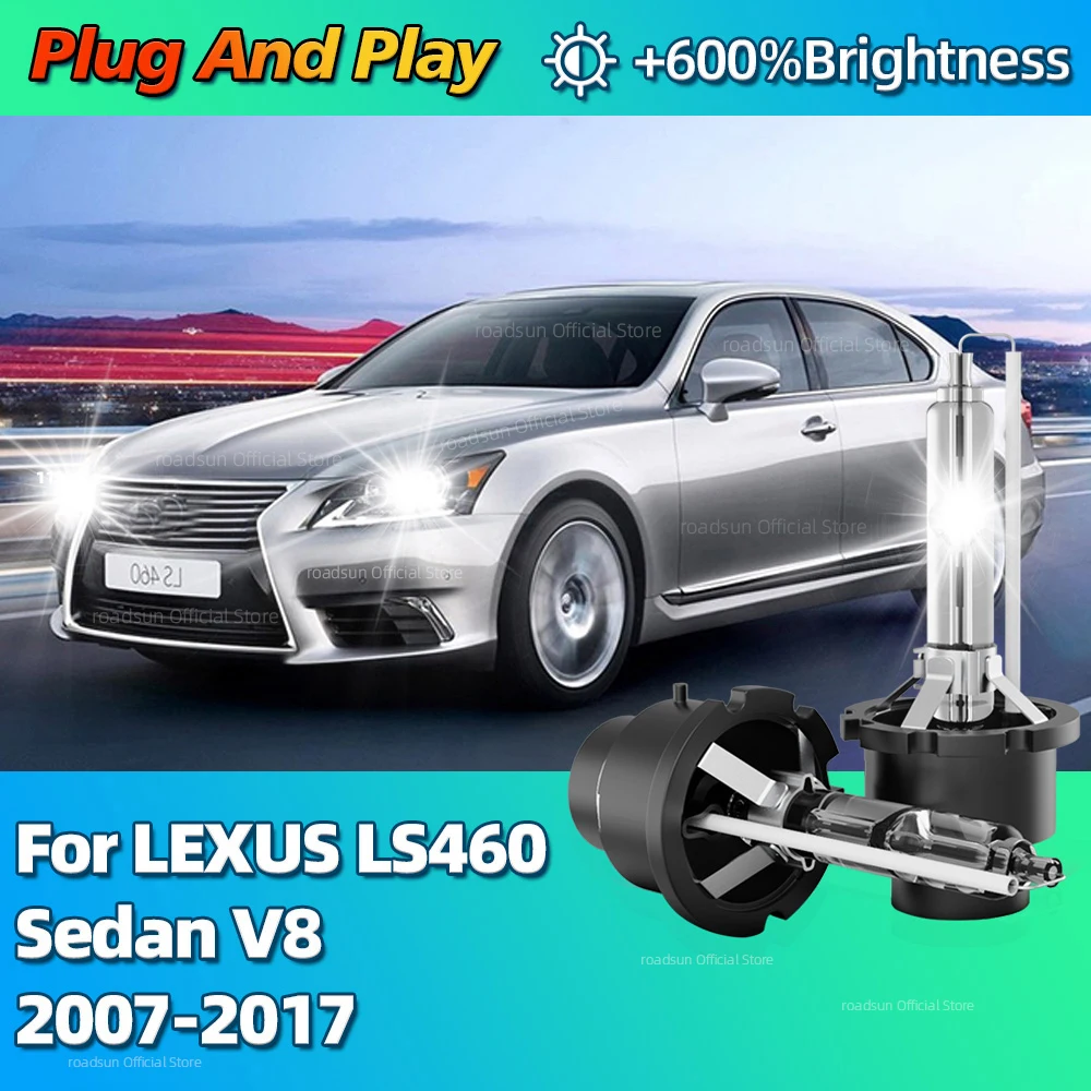 35W 12V Xenon HID Bulb 6000K Lamp D4S Car Headlight For LEXUS LS460 Sedan V8 2007 2008 2009 2010 2011 2012 2013 2014 15 16 2017