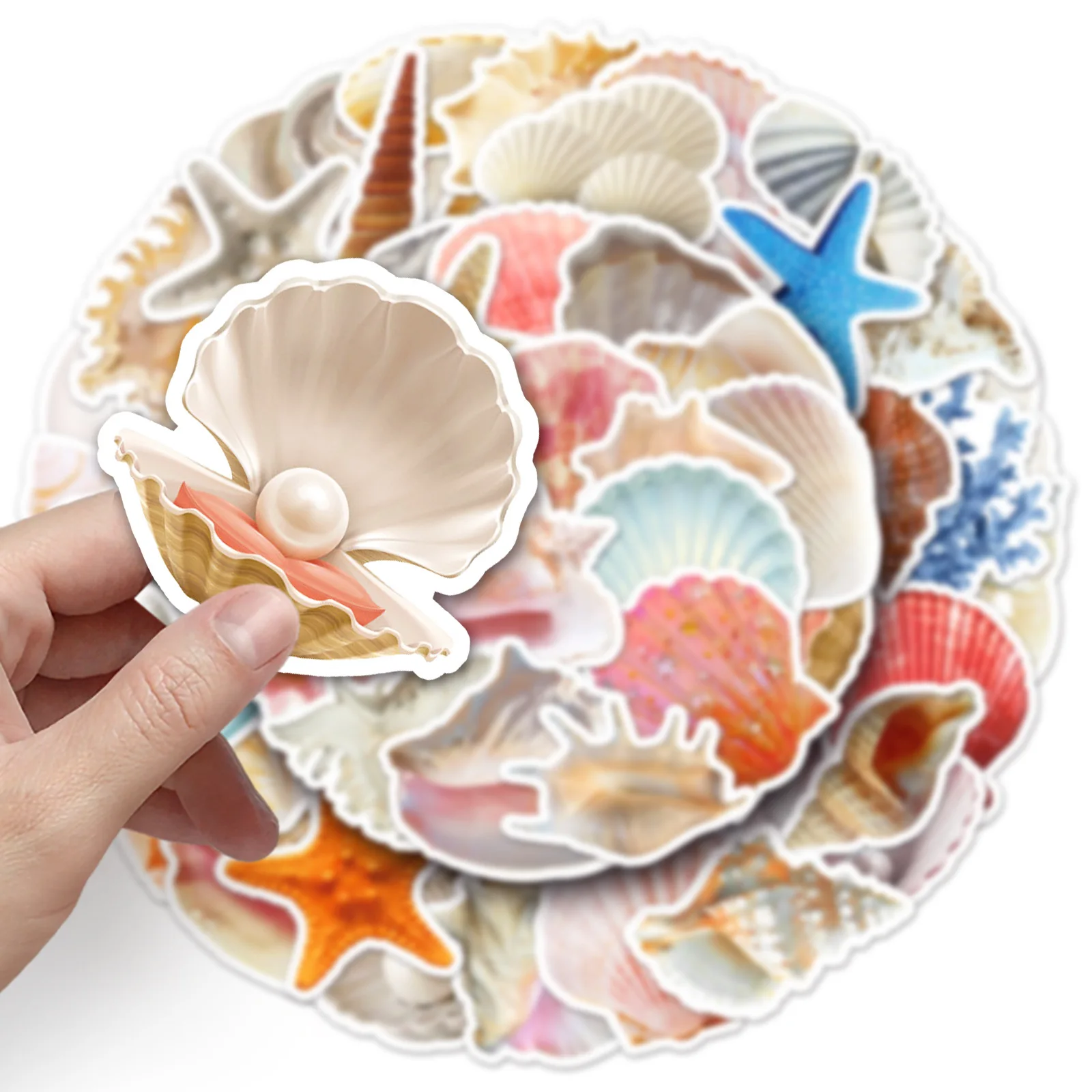 

10/50PCS Dream Shell Conch Stickers Aesthetic Graffiti Waterproof Stickers Toy Gifts Creative DIY Scrapbook Diary Desk