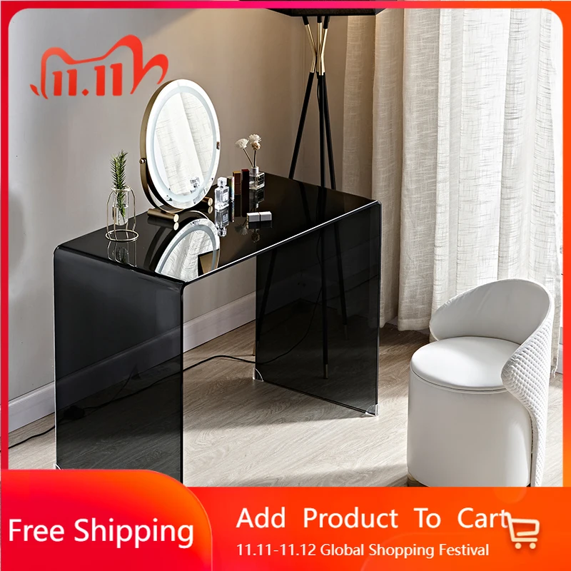 

Acrylic Plastic Vanity Table Modern Universal Simple Minimalist Bedroom Dressing Table Salon Comoda Pra Quarto Unique Furniture