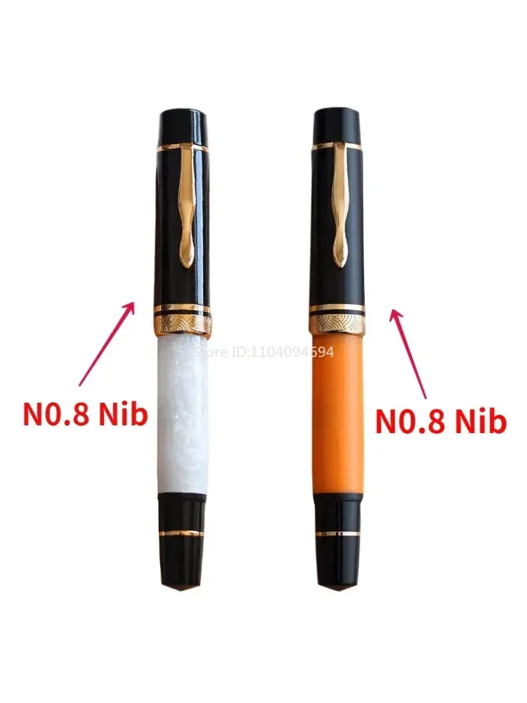 

MAJOHN P139 Large Piston Fountain Pen No.6/8 EF/F/M Nib Retro Hard Rubber Tongue All-copper Piston Structure Writing Gfit Pen