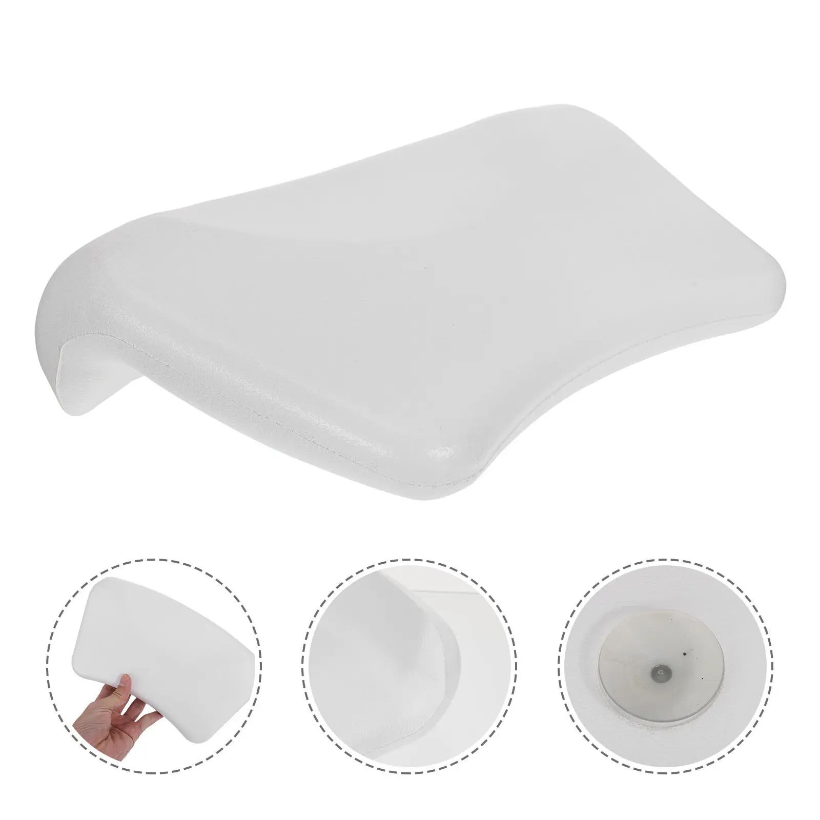 

1Pcs Bathtub Pillow PU Soft Bathroom Headrest Suction Cup Non-Slip Neck Cushion Bathroom Supply Spa Bath Relaxation Pillow