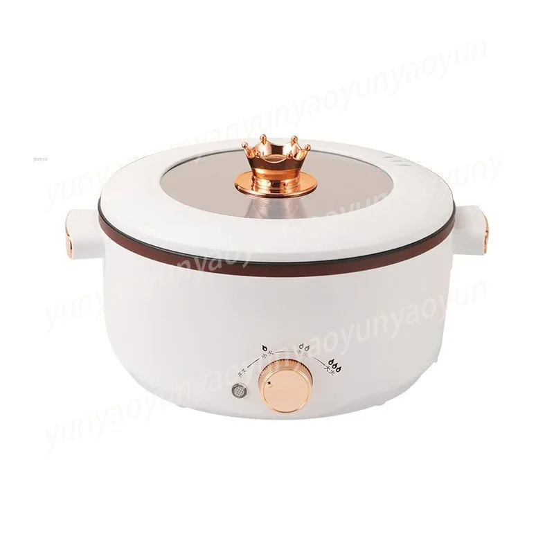 5 Liters Multi-functional Electric Hot Pot - Stainless Steel with Steamer Soup Pot 1500 Watts Fast Heating