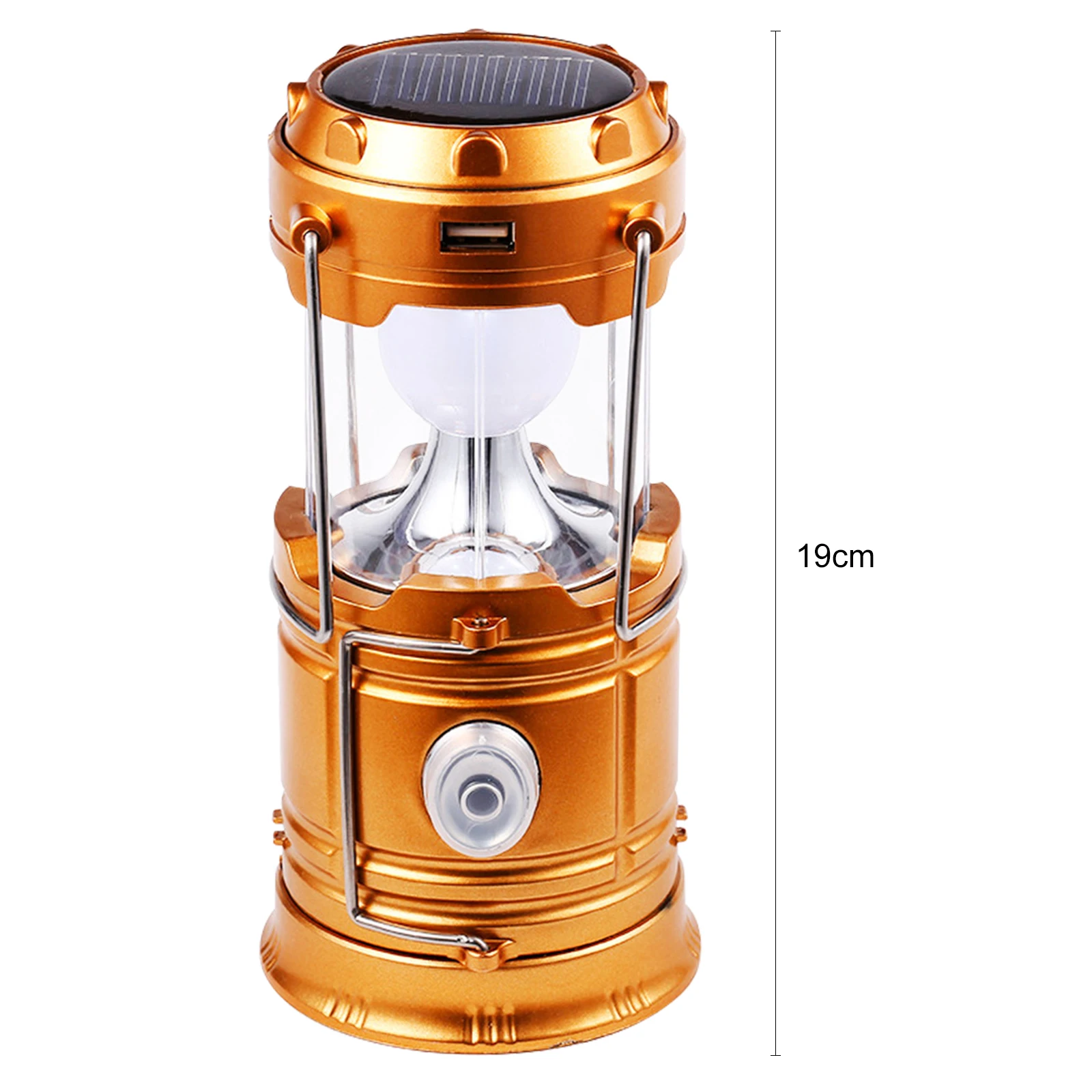 Portable Emergency Light Solar Powered Camping Lamp USB Rechargeable Work Light Waterproof LED Flashlight Night Working Lighting