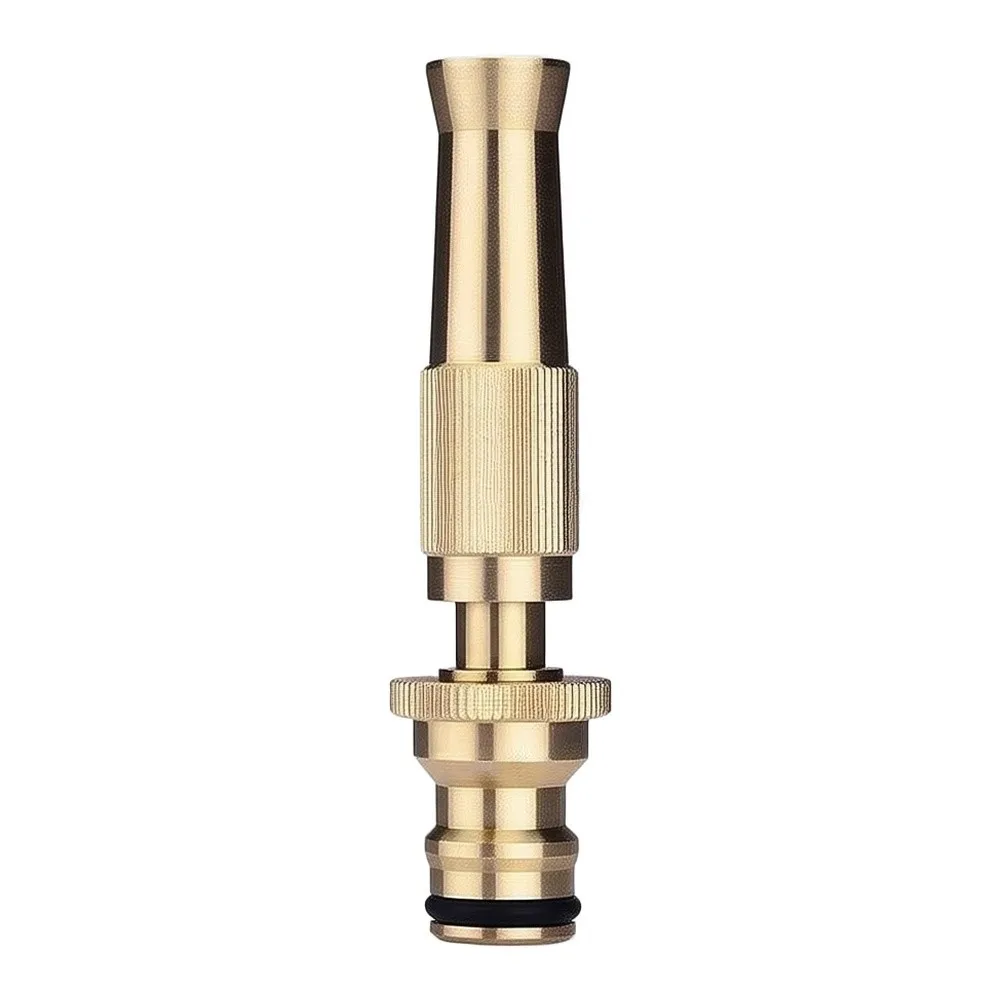 6 Pieces Copper Water Hose Nozzle Set for Outdoor Use Multiple Settings Stream and Spray for Lawn Car Patio Washing Tasks