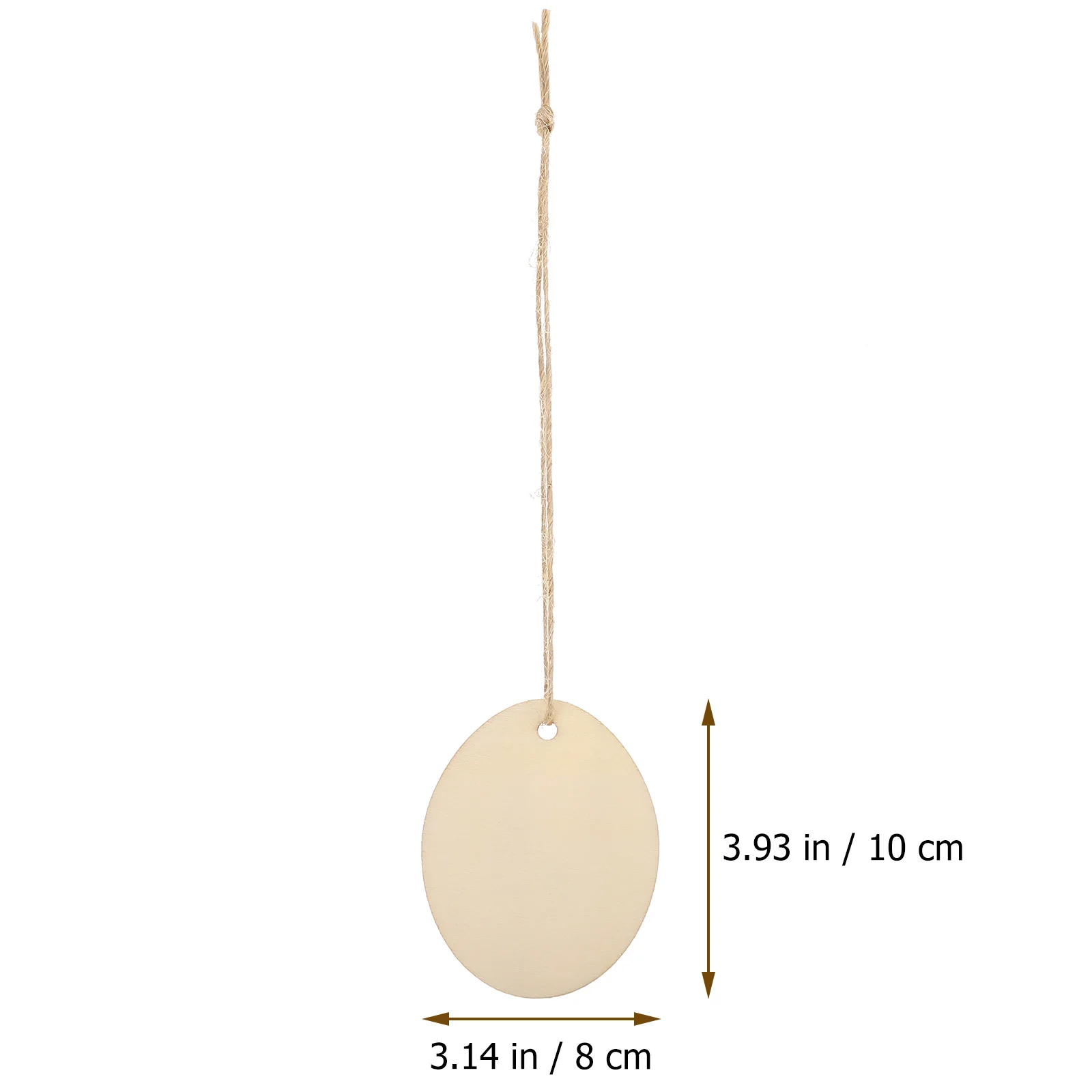 

10 Pcs Egg-shaped Pendant Decoration Unfinished Wood Slices Paper Cut Spring Ornaments Wooden