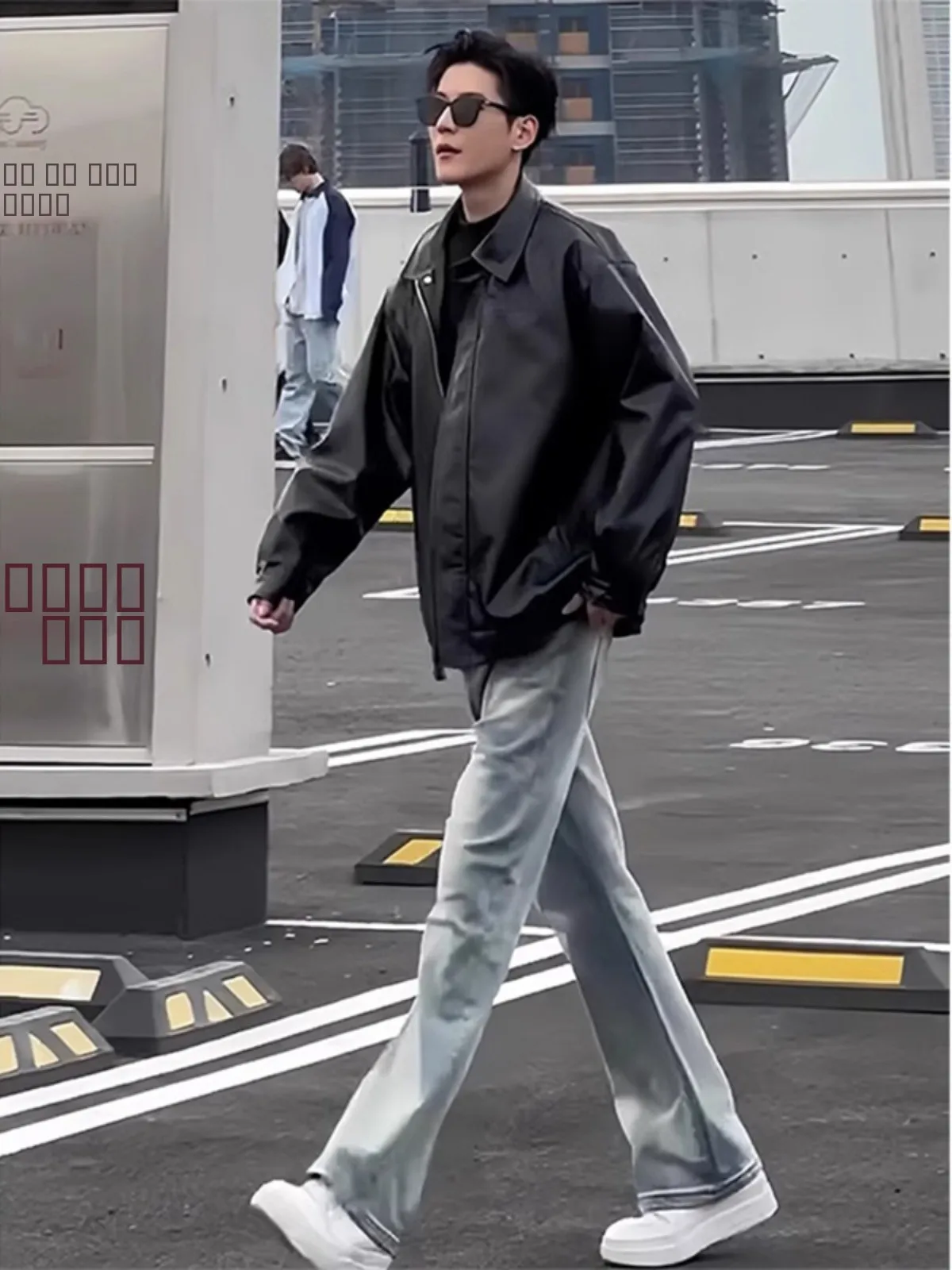 

Мужская кожаная куртка Cleanfit из искусственной кожи, весенне-осенняя, в стиле Cool Haome, мотоциклетная одежда, американский уличный стиль, кожаное пальто