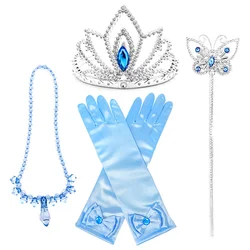 European and American Cinderella Christmas Princess Crown Gloves Magic Wand Crystal Necklace