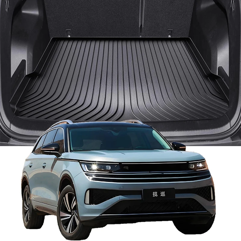 Upgrade TPE Car Rear Trunk Mats Storage Pads Cargo Tray Dustproof Waterproof Protecion Cushion For Volkswagen Tavendor 2022-2024