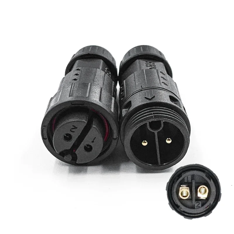 1pc M19 Screw Locking Cable Male Female Connector Waterproof IP68 2 3 4 5 Pin Connector 500V 20A 10.5mm Electrical Aviation Plug