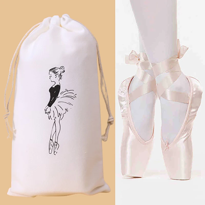 Borsa per scarpe da balletto borse per borse Organizer portatile borse per la conservazione della danza borsa per scarpe da ballo con coulisse borsa per scarpe da ballo da donna