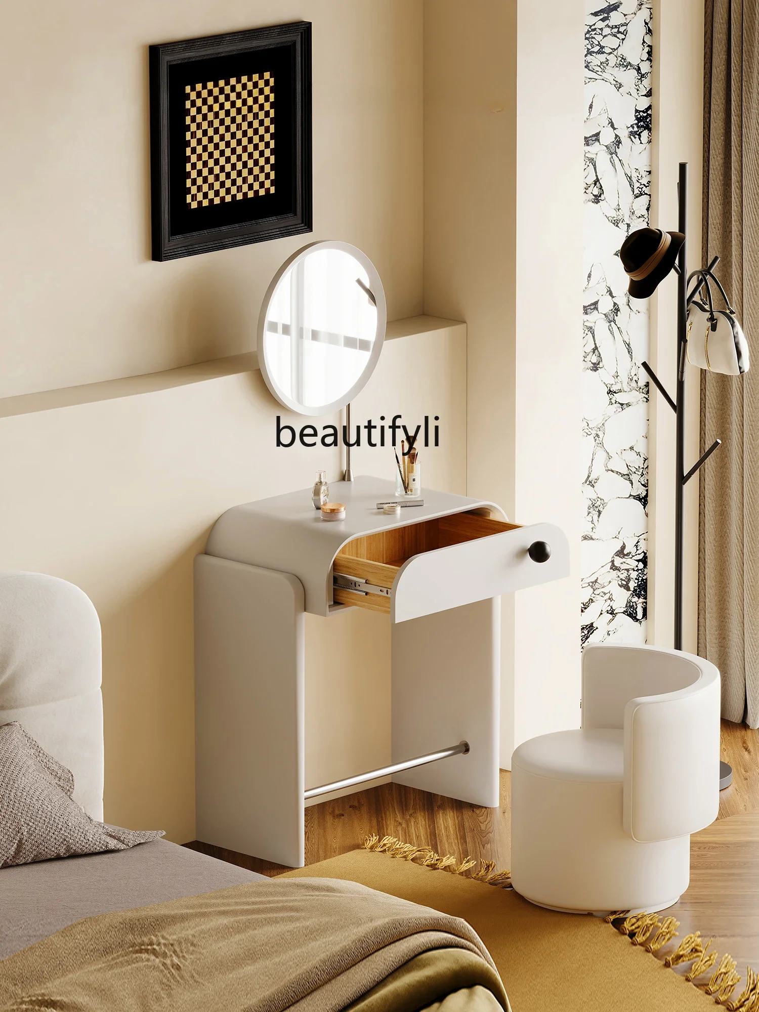 

Dresser Bedroom Simple Modern Small Dresser French Cream Style Light Luxury living room furniture