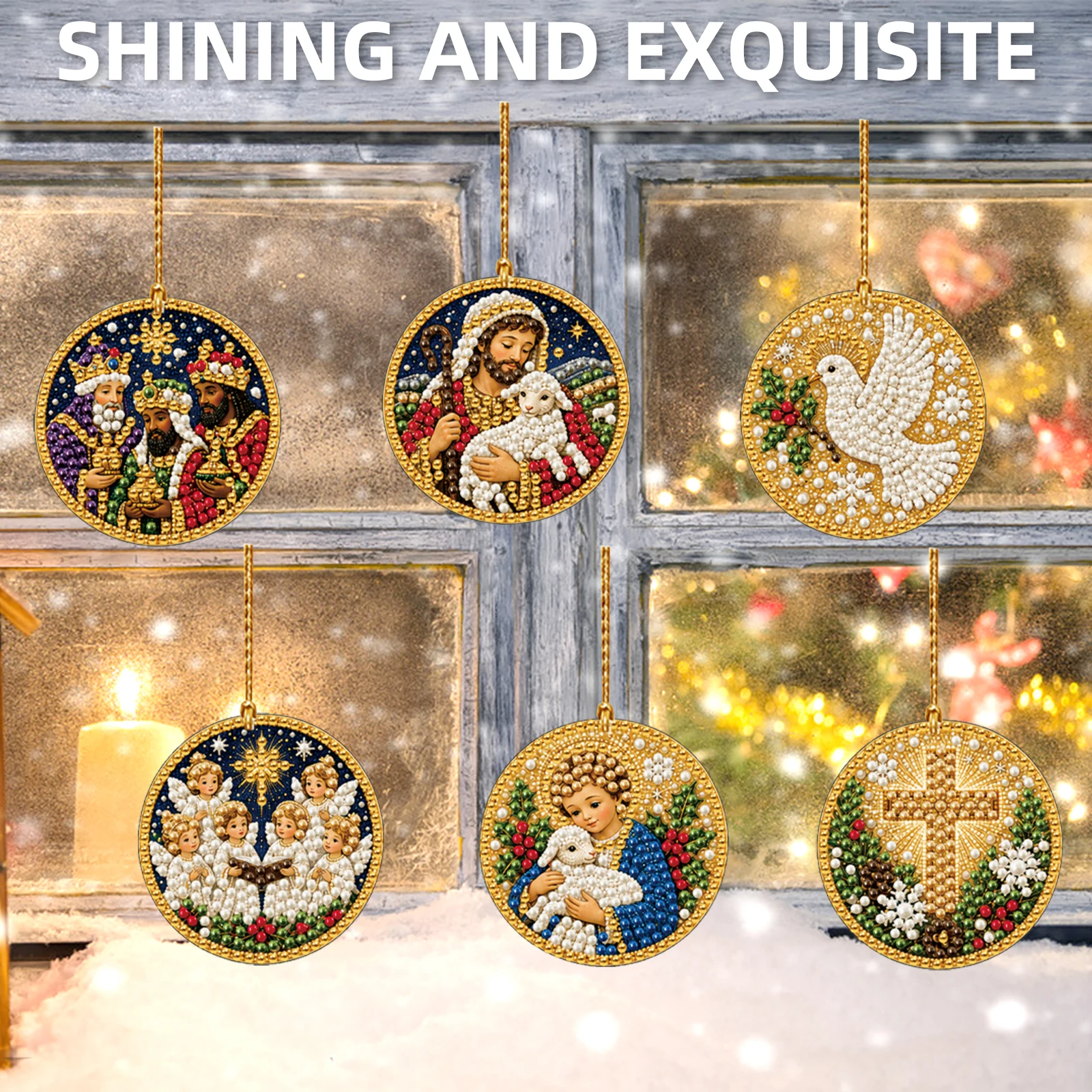 Christmas Diamond Art Kit 12pc - Xmas Resin Art review and price