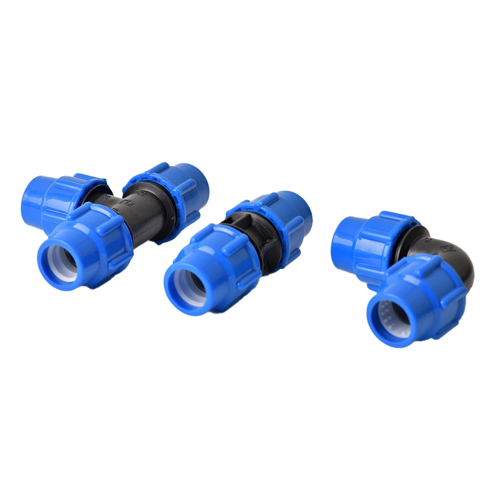 20/25/32/40/50mm PVC PE Tube Tap Water Splitter Plastic Quick Valve Connector Garden Farm Irrigation Water Pipe Fittings