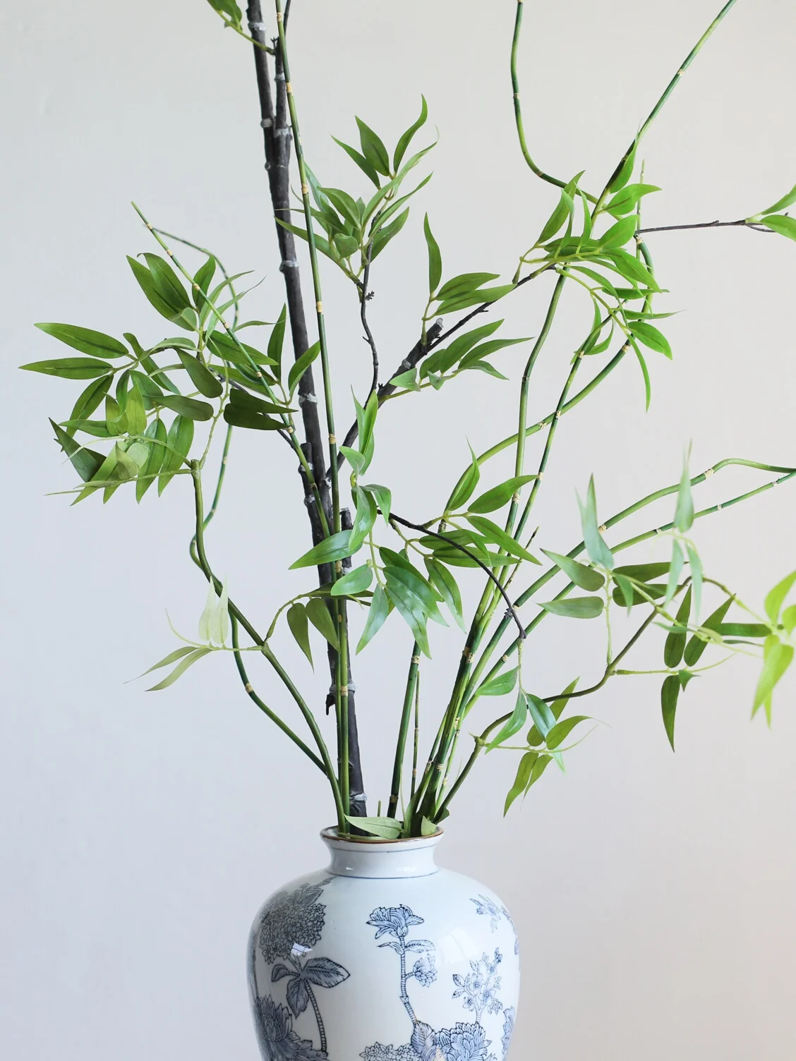

Декоративное искусственное бамбуковое растение для интерьера гостиной, имитация цветка в горшке, китайская дзен-композиция для декора.