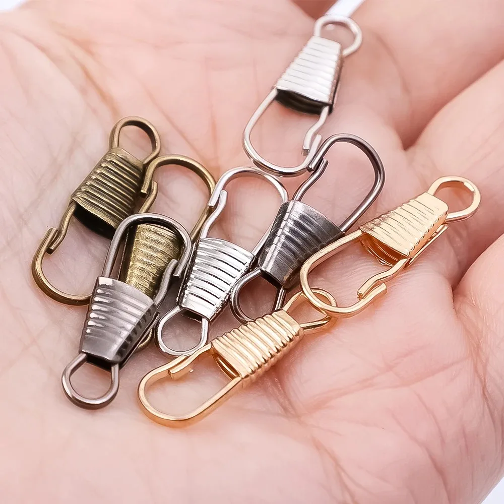 10Pcs Zipper Slider Metal Small Clasp Repair Kit Replacement for Broken Buckles Zippers Puller DIY Luggage Accessories