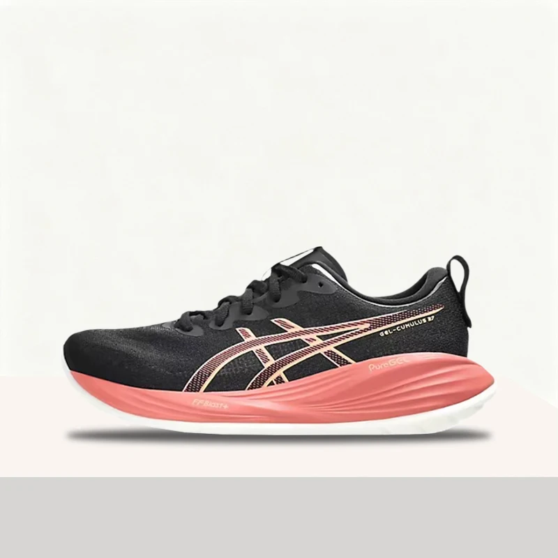 ASICS Gel-Cumulus 27 Women's Black Low-Top Runners – Minimalist Trendy Versatile Sole & Stylish Comfortable Fit 1012B772-003