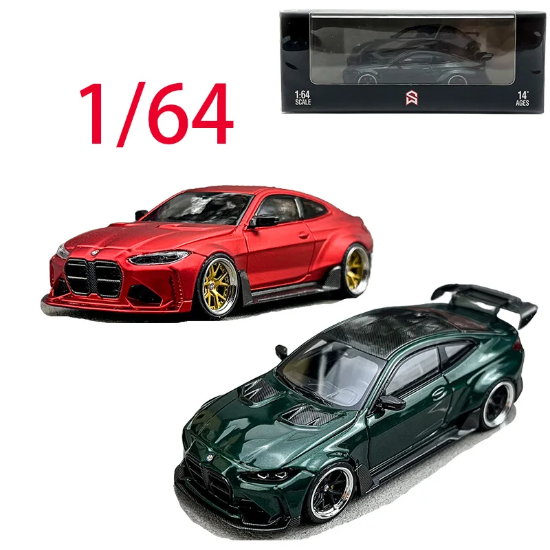 

SW Diecast 1/64 Scale BMW Alloy Car Model BMW M4 G82 ADRO BODY KIT Play Vehicles Toys for Boys Original Box Collection