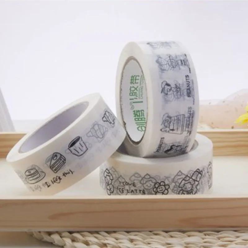 New Kawaii Cute Snoopy Adhesive Tape Packaging and Sealing Tape Express Packaging Sealing Tape Anime Peripherals Festival Gift