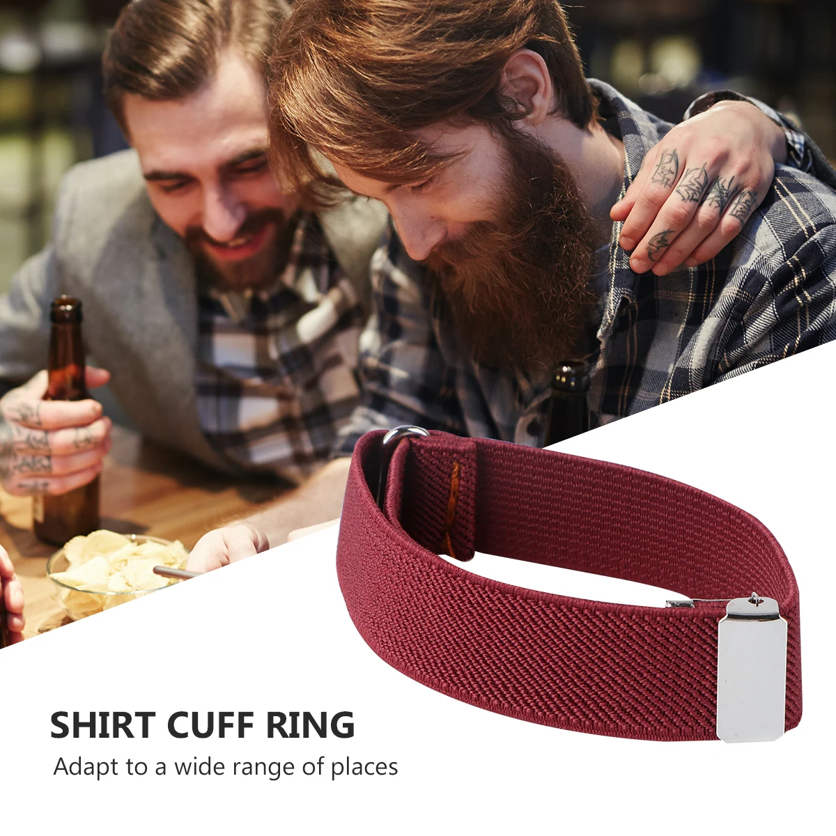 

Elastic Arm Ring Unisex Armband Bracelet Sleeve Garter Holder Stretchy Polyester Rubber Band Fit Most Sports