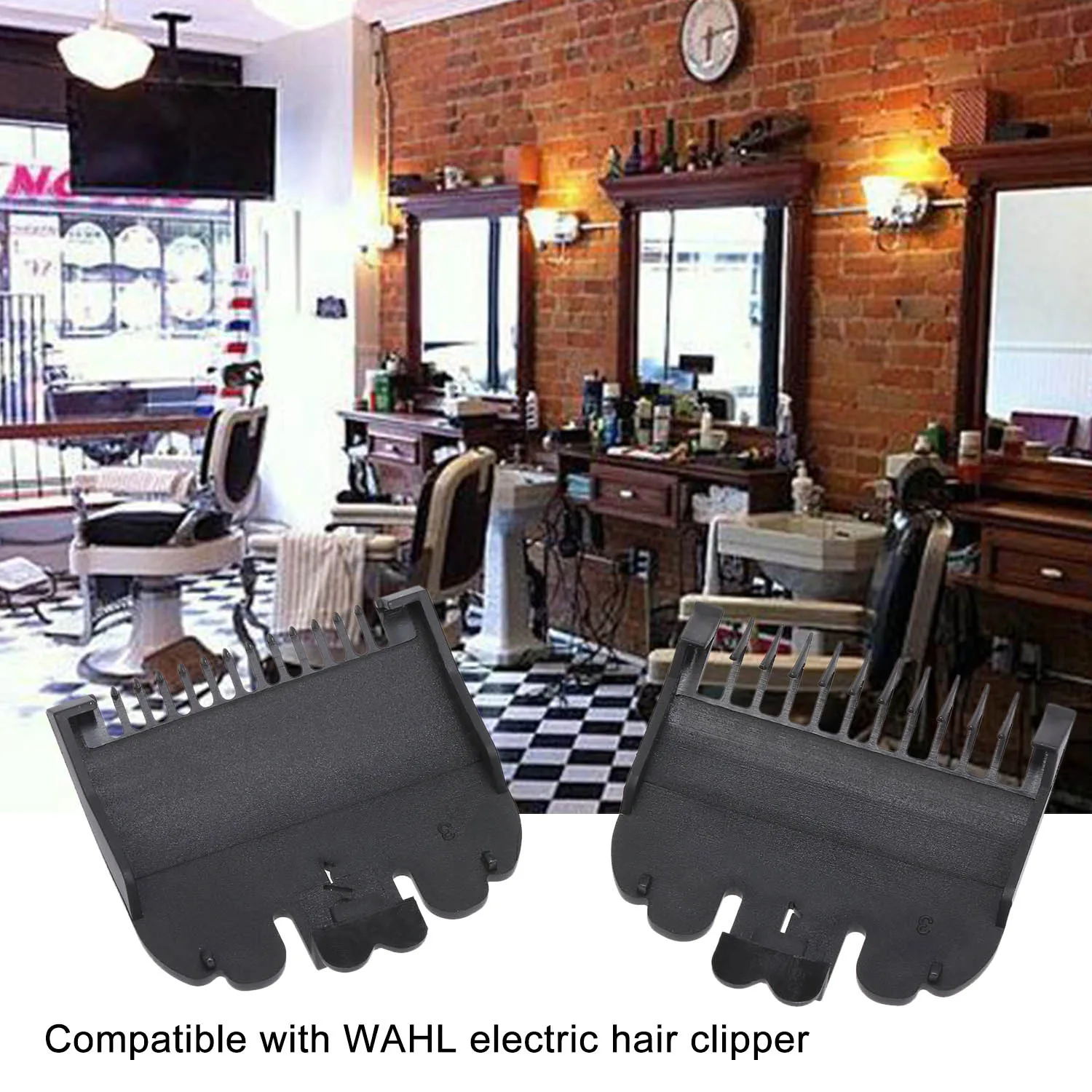 2PCS Cutting Guide Comb hair clipper Hairdressing Tool 1.5mm 3mm Set Limit Comb Set Compatible with WAHL Electric Hair Clipper