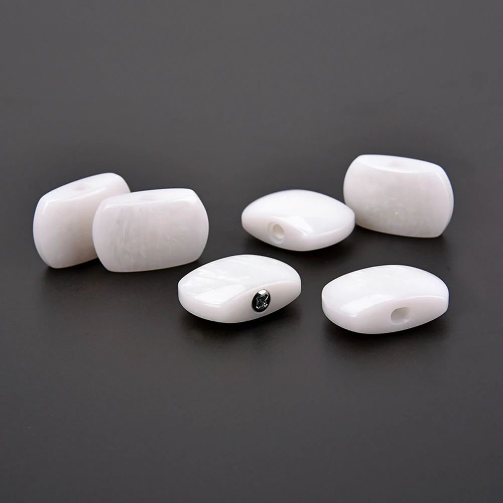 

6Pcs Classic Guitar Tuning Keys Metal Body Red Buttons Improve Sound Easy Install for Acoustic Guitars with Ferrules Screws