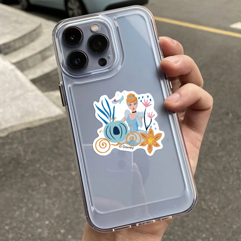 مجموعة ملصقات ديزني 50 قطعة الأميرة 2 لمذكرات الكمبيوتر المحمول والأمتعة ولوح التزلج وشارات كرتونية ممتعة لتزيين الهدايا الكلاسيكية #4