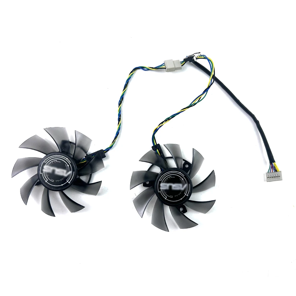 Nuevo ventilador de refrigeración 75MM 6PIN FD8015U12S T128015SU GTX 1650 GTX 1660 Ti GPU ventilador para ASUS Dual GTX 1650 1660Ti ventilador para tarjeta gráfica