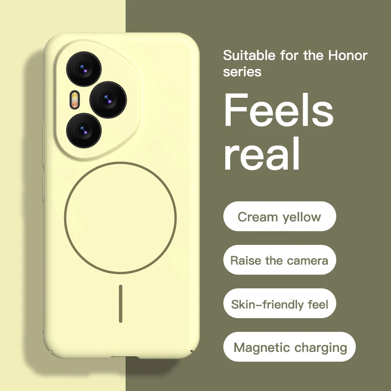 Original Liquid Hard PC für Magsafe Wireless Charge Magnetische Hülle für Huawei HONOR 400 Pro Global Cover Fundas