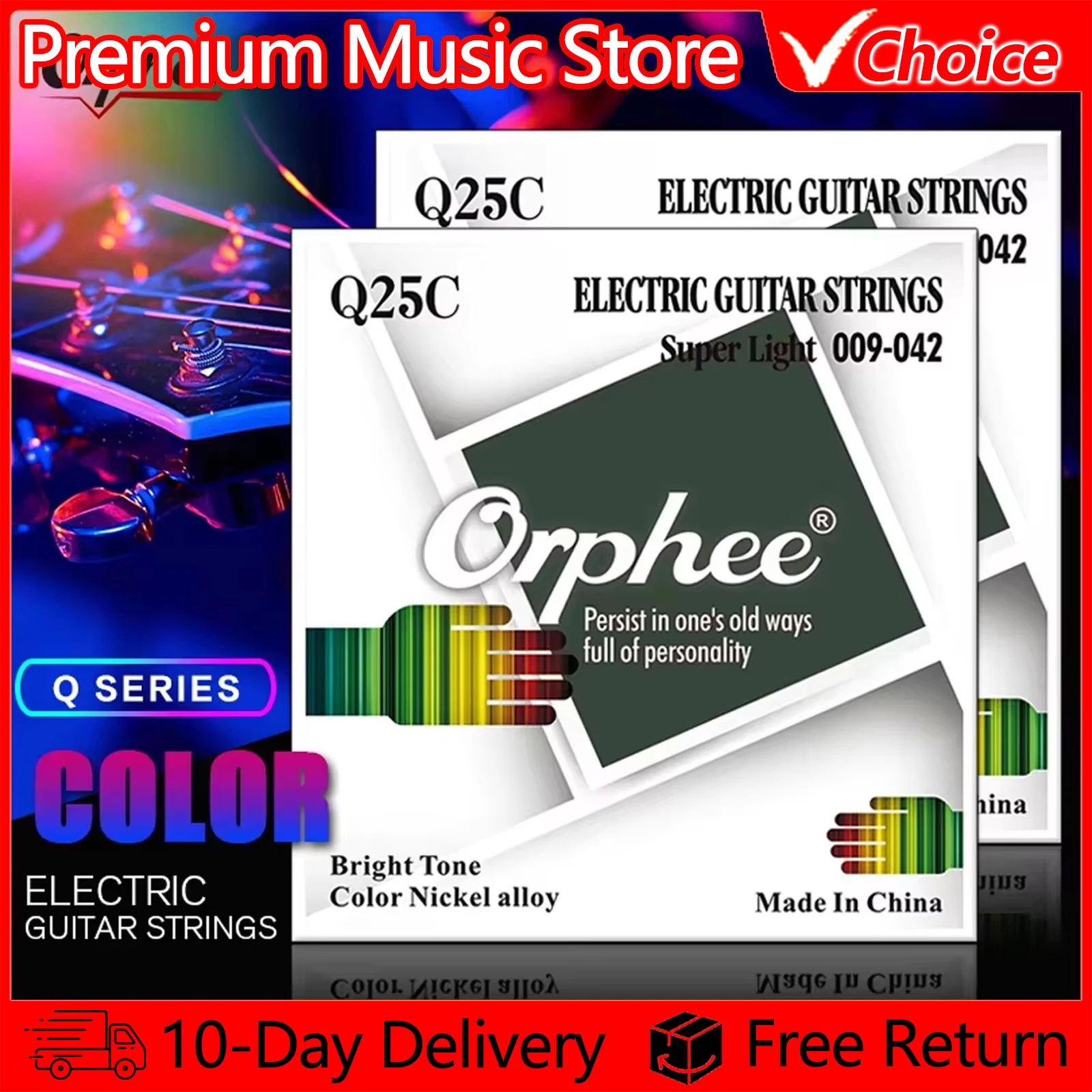 orphee-エレキギター弦-q25c-高炭素鋼六角コアエレキギターラ弦ギターパーツ-アクセサリー