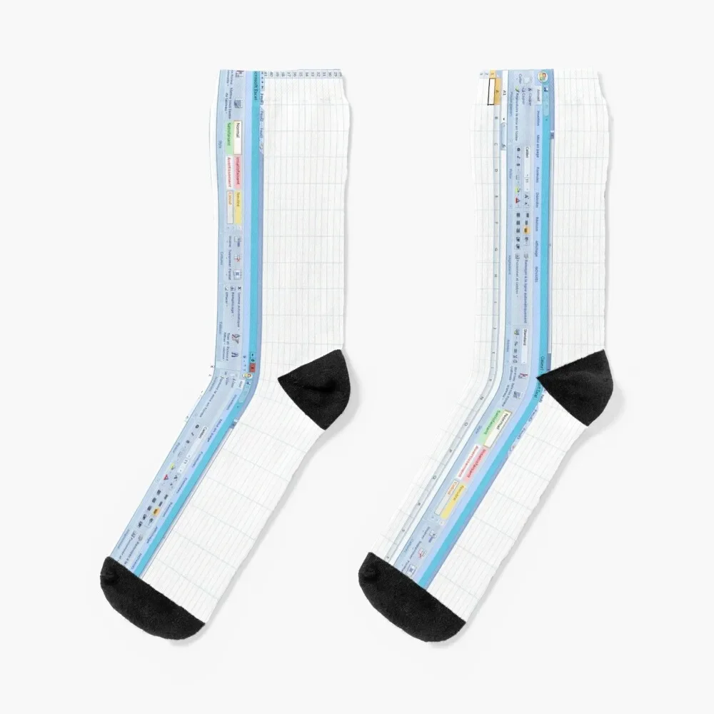 

Excel spreadsheet 2007 Socks with print golf Men Socks Women's