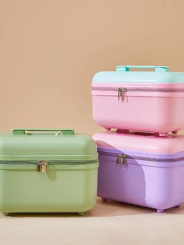 レトロハンドヘルド荷物ボックス女性用4インチお土産ボックス旅行収納メイクアップボックス6インチ大容量収納ボックス