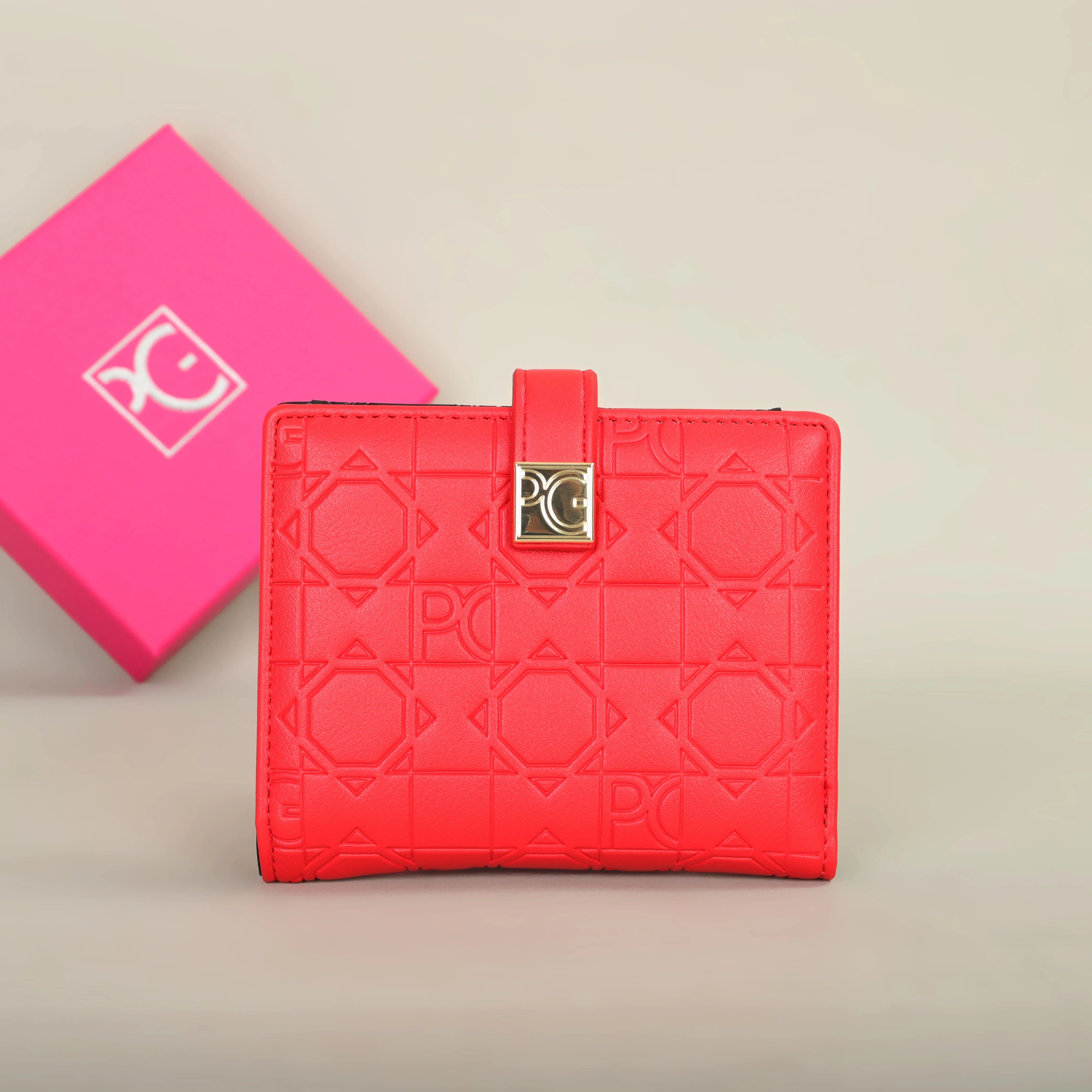 PG Wallet Fashion Classic Retro Damen-Universal-Geldbörse mit Buchstabendruck, tragbare Kartentasche, Zero Wallet – Detail 16