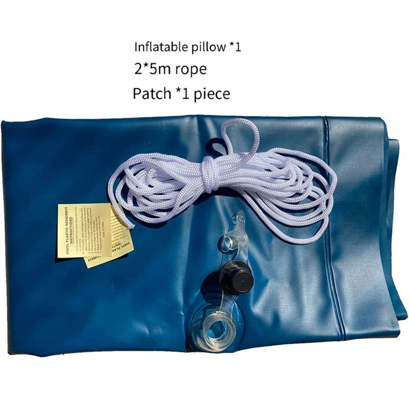 Almohada de piscina de invierno ultragruesa sobre el suelo, almohada inflable para piscina, Kit de cierre de piscina de invierno