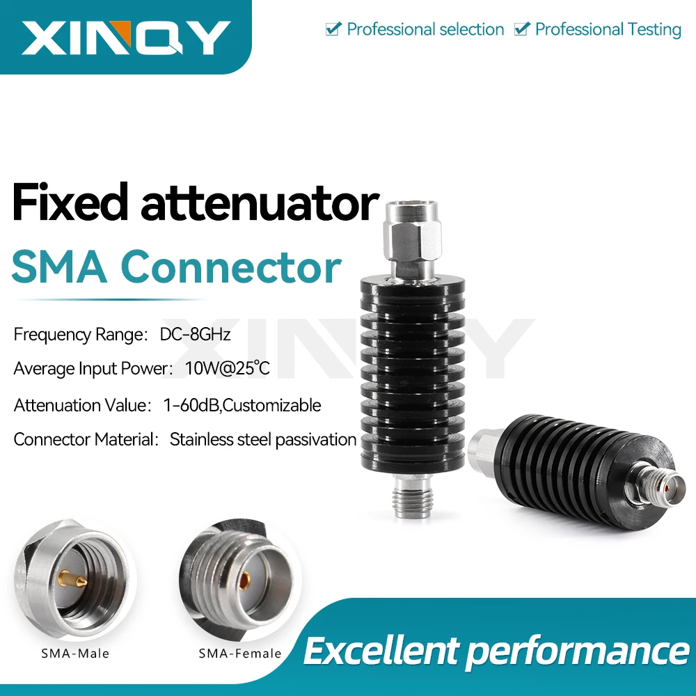 attenuateur-coaxial-xinqy-sma-type-10w-attenuateur-fixe-dc-8g-attenuateur-de-signal-rf-1-30db