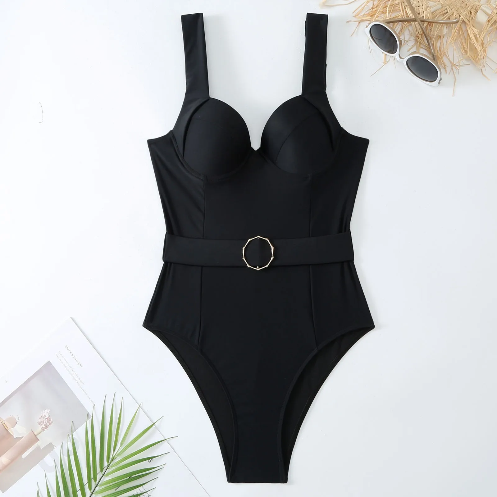 women bikini 2024 New Print One Piece Swimsuit For Women Swimwear with Skirt Bathing Suit Monokini Beach Bodysuit Beach Wear image 3