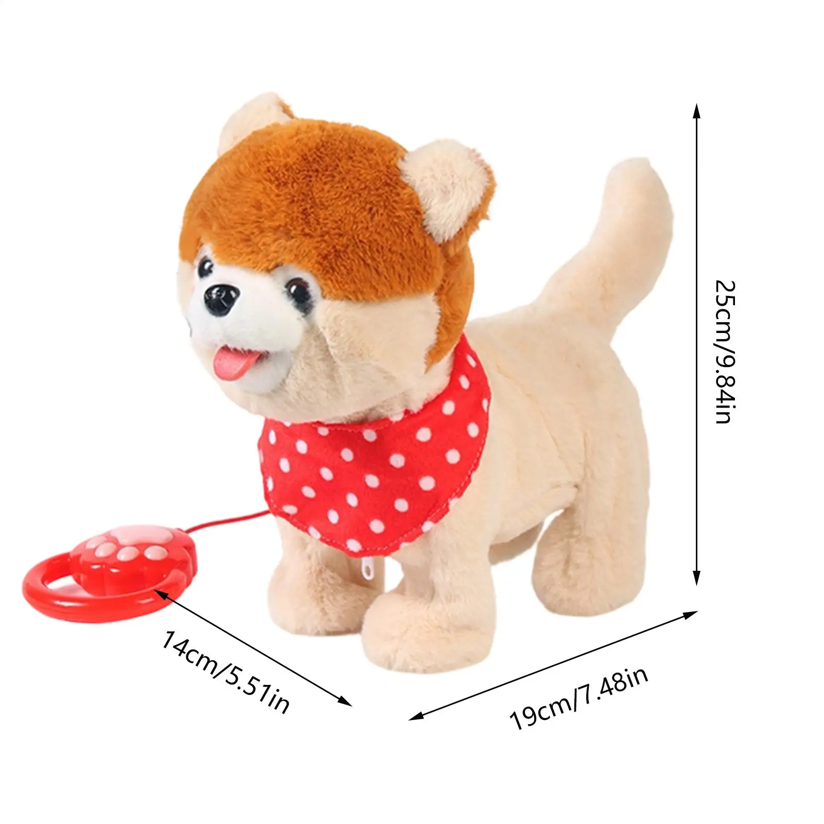 Juguete de Peluche Eléctrico para Perro, Juguete Interactivo Electrónico para Niños y Niñas, con Movimiento de Cola y Canto