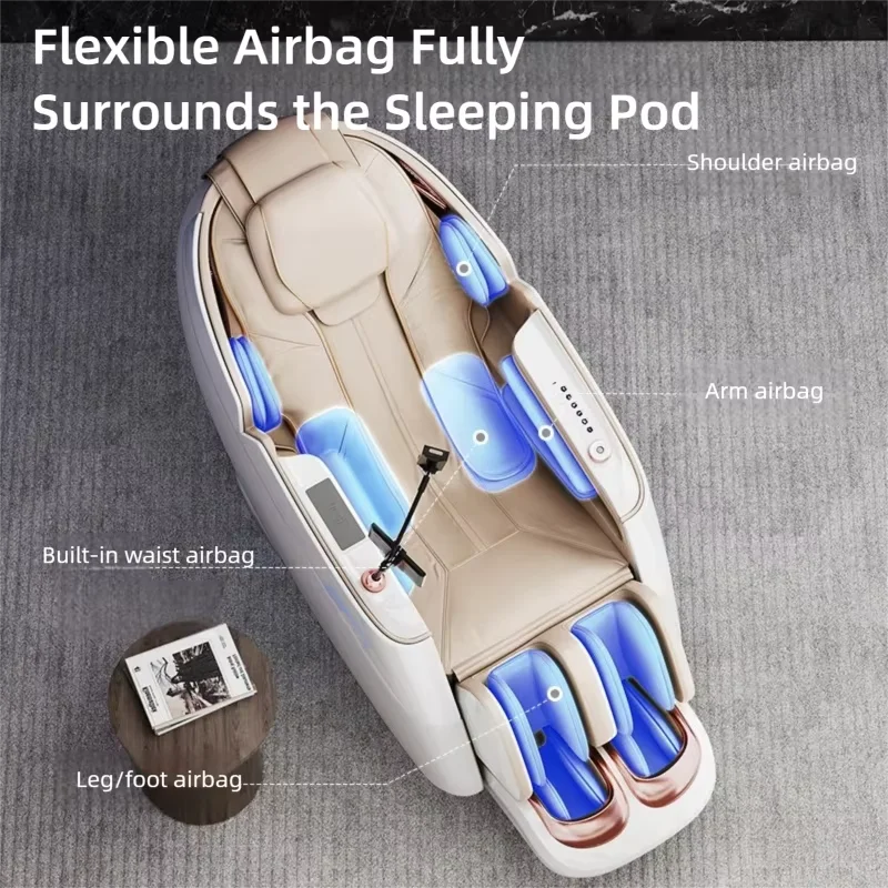 Upgrade Premium 4D Massage Chair Full-Body Airbag Comresssion Luxury Space Capsule Multifunction With Calf Roller Leisure Sofa