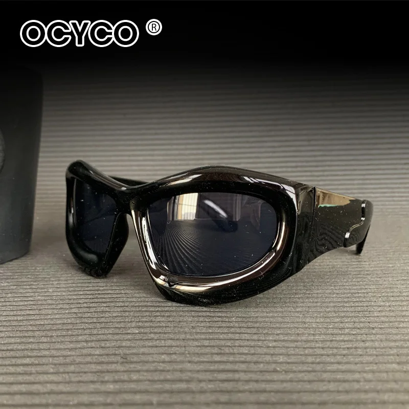 OCYCO 2026 Coole, extravagante Brille im futuristischen Design – Technologie-Sonnenbrille mit großem Rahmen für Ski und mehr – Beeindruckend für Damen und Herren – Detail 3