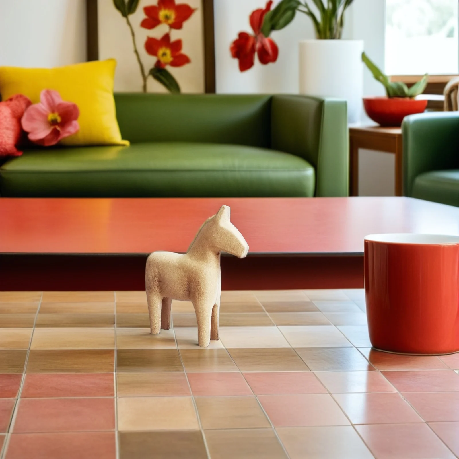 

1pc Wooden Animal Figurines Unfinished Diy Horse Craft Family Creative Desktop Decor Natural Wood Horse Statue Blank