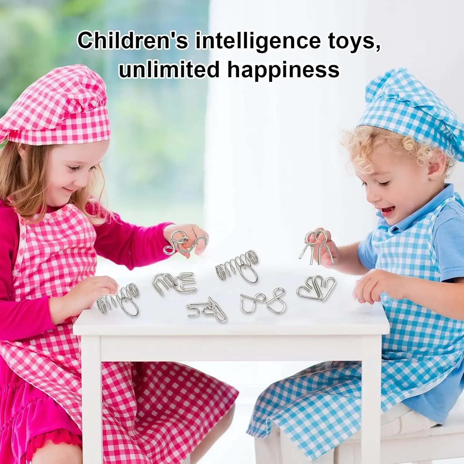 حلقات ألغاز فتح الذكاء الصينية كونغمينغ قفل لعبة دعابة الدماغ للأطفال والطلاب والكبار لعبة تطوير العقل #5