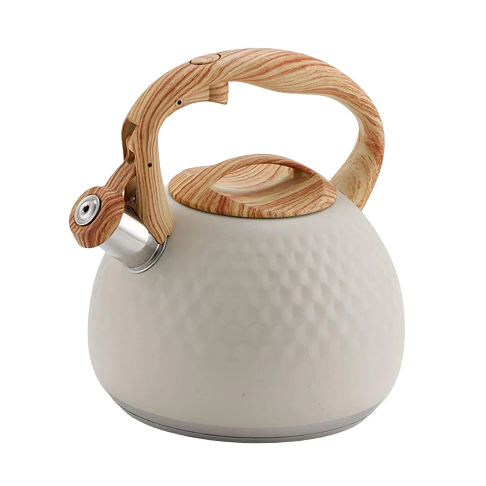 Teapot Top Loud Whistling Kettle Teapot Stovetops Ergonomic Teakettle Stainless Handle Cooktop Tea Kettle for Kitchen