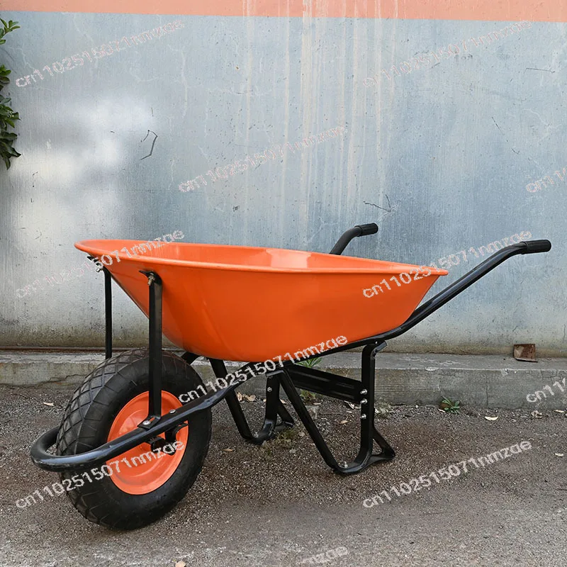 

WB7200 Single-Wheel Wheelbarrow, Heavy-Duty Cart for Construction Garden & Construction Sites