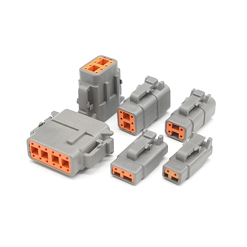 Brand New 2/3/4/6/8/12Pin Auto Waterproof Connector  DTM Male female plug  Factory Direct Sale DTM04-2P  DTM06-2S  DTM04-6P