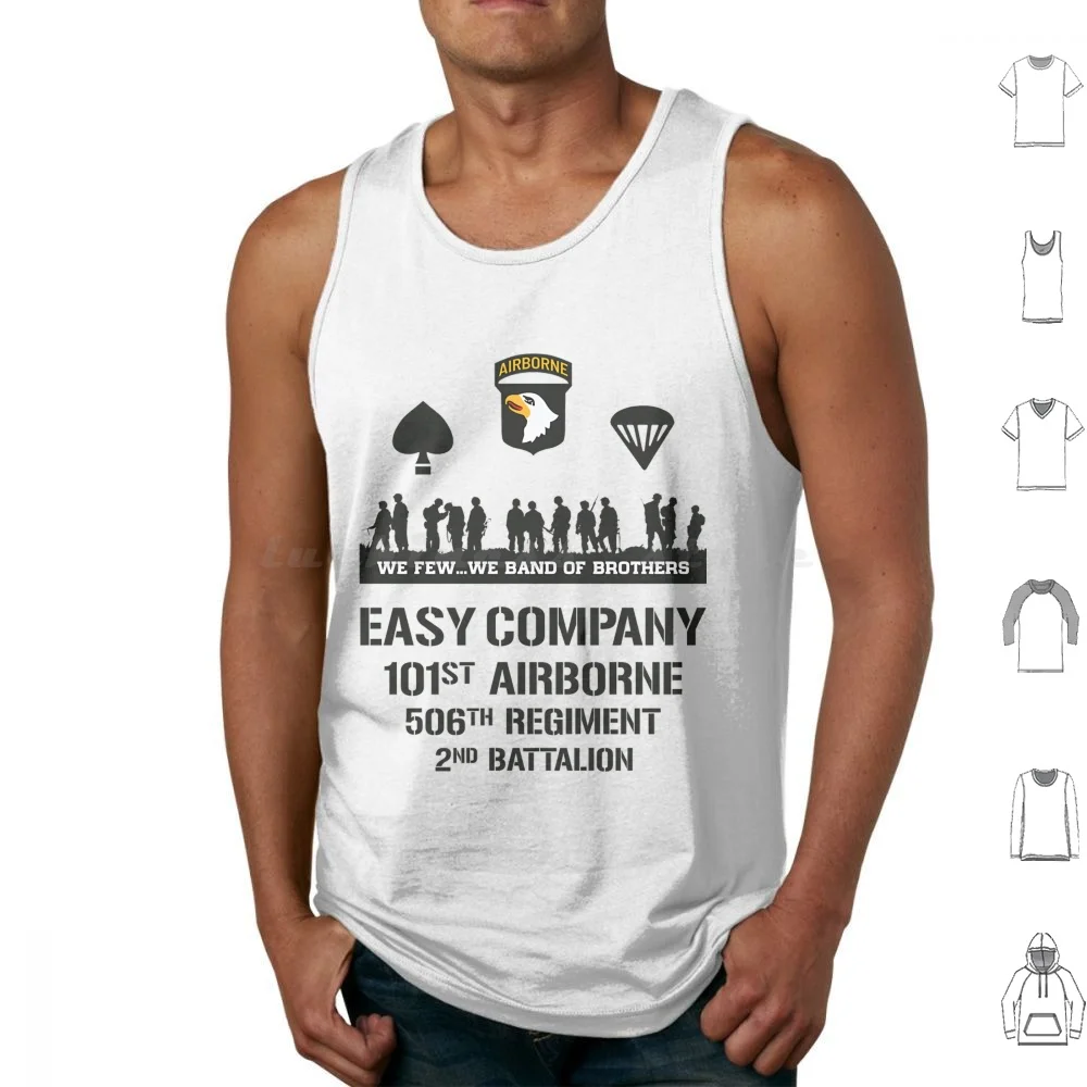 Easy Company-101st Airborne-506th Regiment-Band Of Brothers Tank Tops Vest Sleeveless Band Of Brothers Movie Ww2 Military