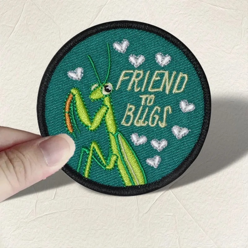 1pc Libelle Freund niedlich gestickt Patch Eisen auf aufnähen Patches für Kleidung Cap Bag Jacke DIY Geschenk Abzeichen mit heißem Kleber
